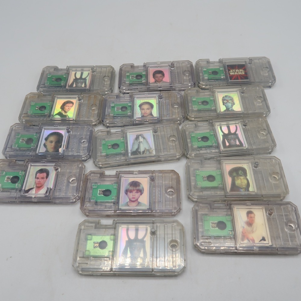 Star Wars Hasbro Commtech Chips 1999 Lot of 14 chips feature RFID technology